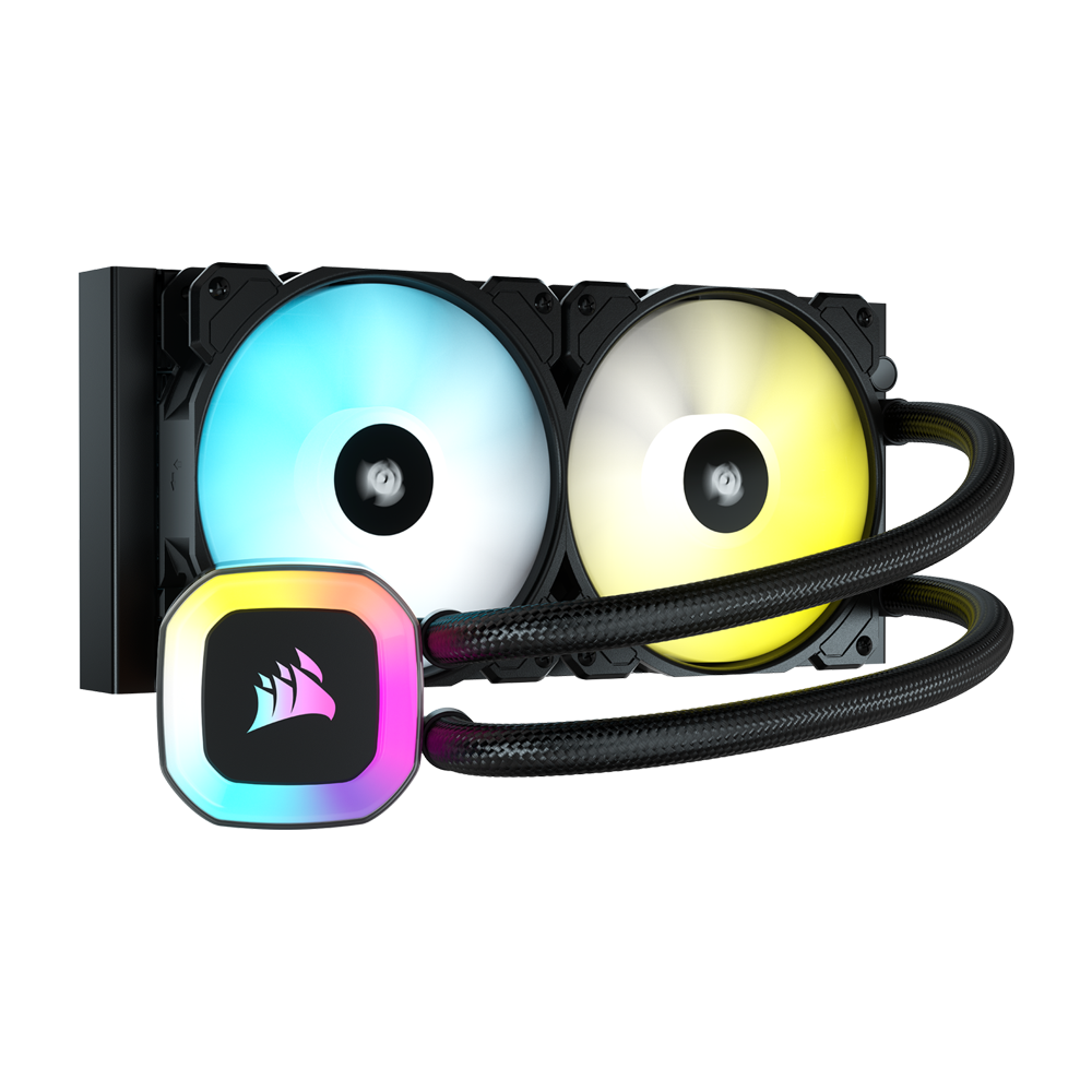 CORSAIR H100 RGB 240mm Liquid CPU Cooler - Black