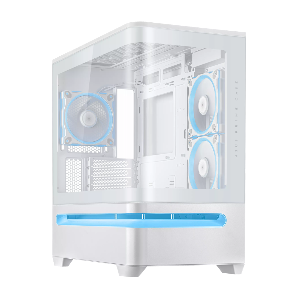 ASUS Prime AP202 ARGB mATX Case - White