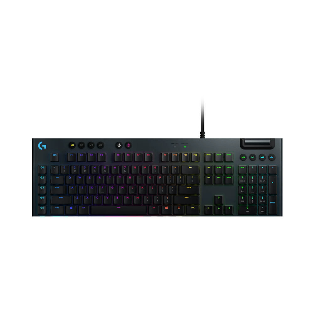 LOGITECH G815 Lightsync RGB Wired Low-Profile GL Tactile Mechanical Keyboard - Black