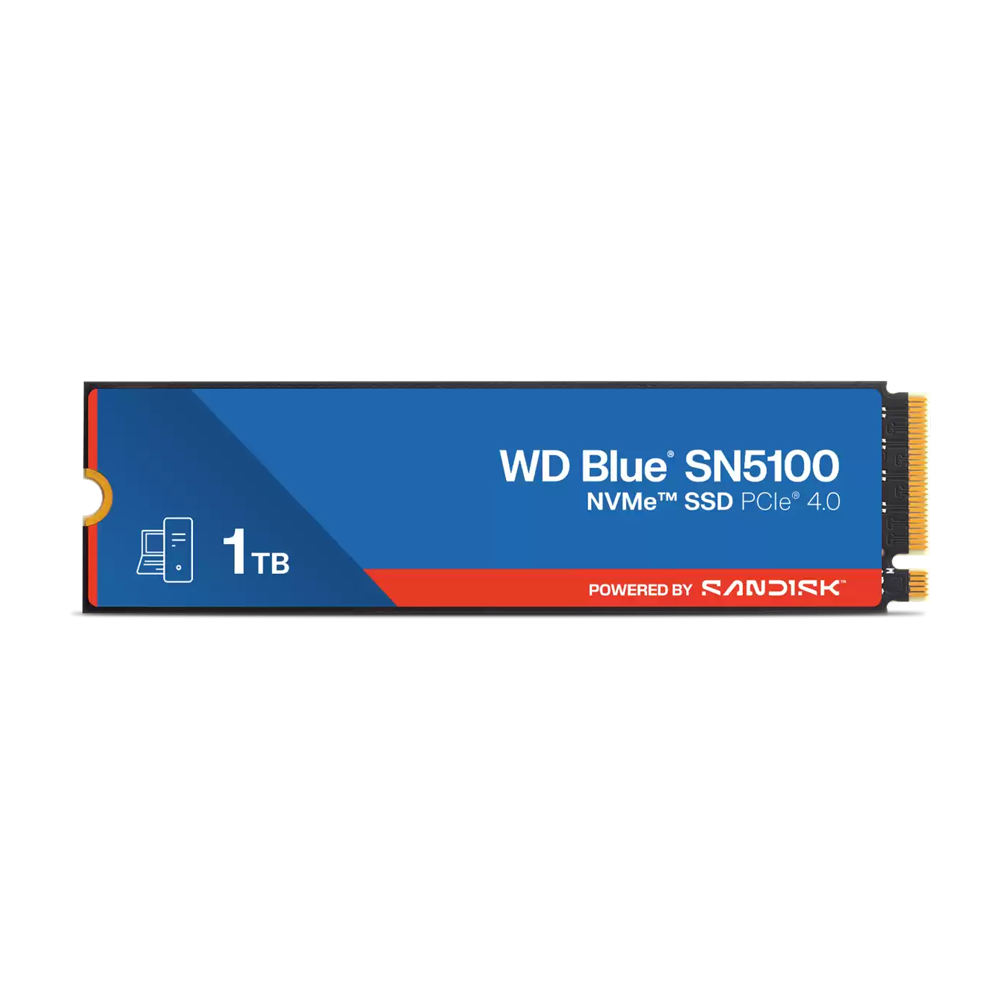 WD SN5100 M.2 2280 PCIe 4.0 GEN4X4 NVMe SSD (R:7,100 MB/s W:6,700 MB/s) - 1TB