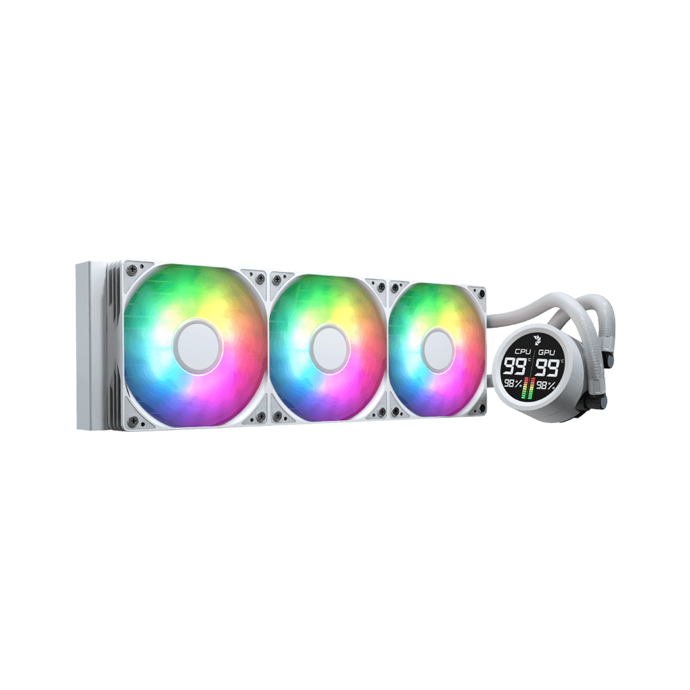 AEROCOOL Abyss L360R Digi Liquid Cooler - White