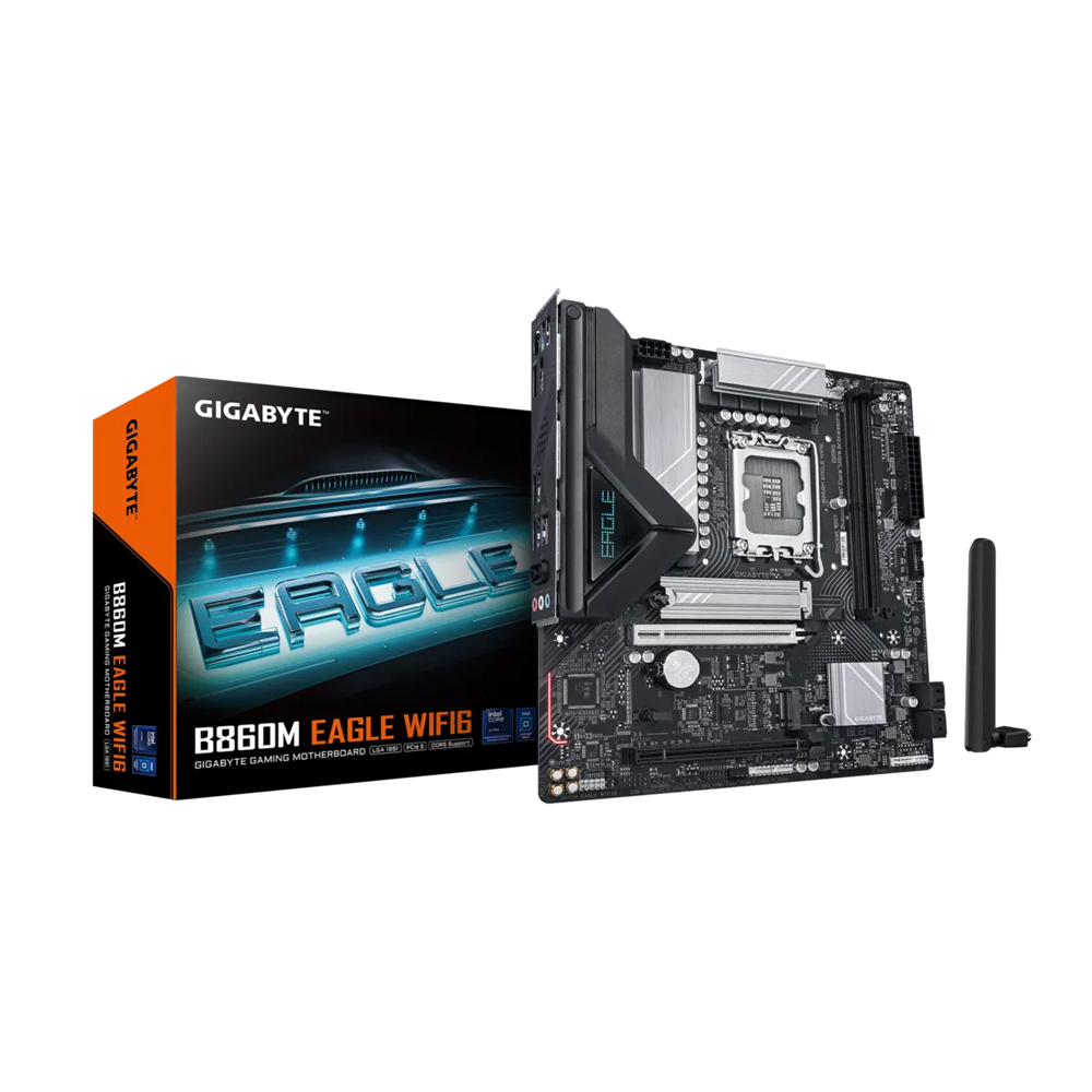 GIGABYTE B860M EAGLE WIFl6 V2 DDR5 Gaming Motherboard - Black