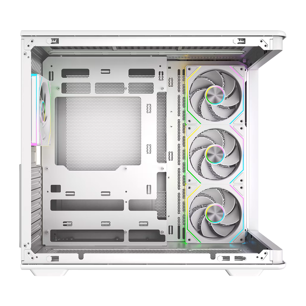 Cooler Master Elite 600 With Pre-installed 4 Fans ATX Case - White