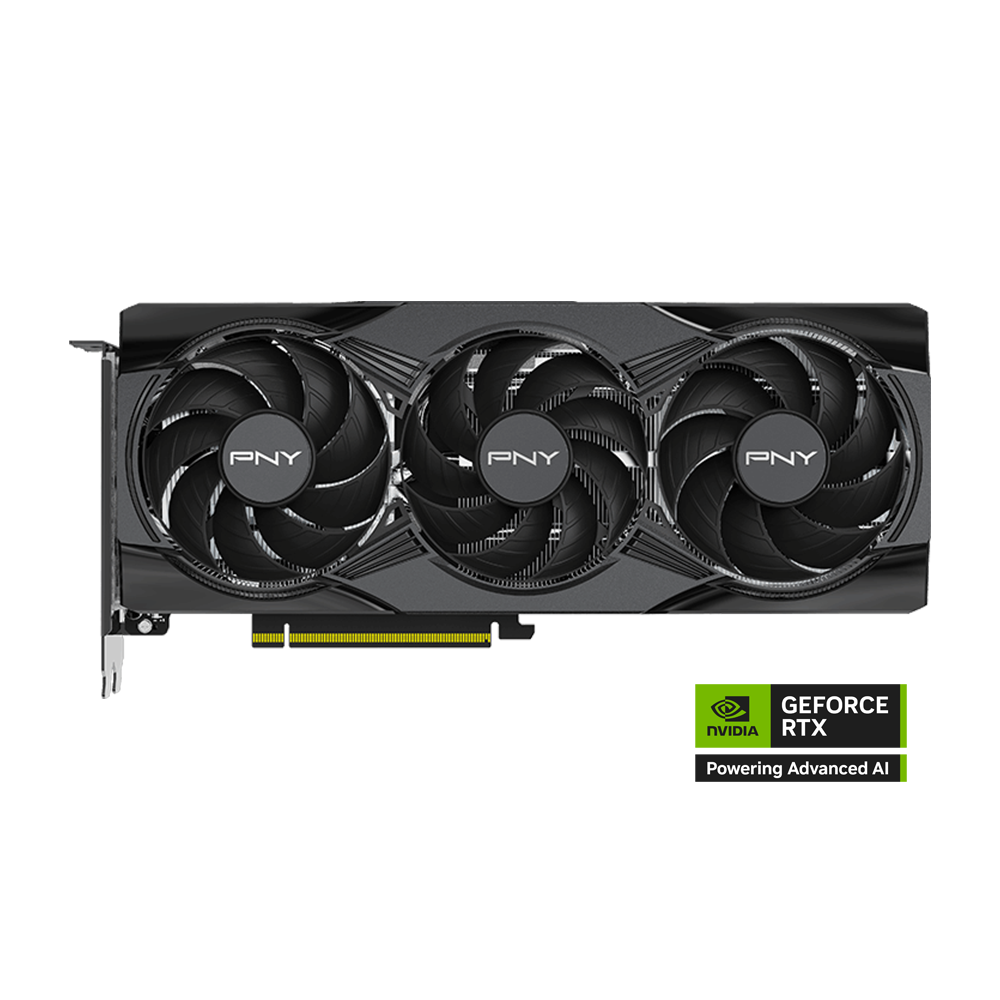 PNY NVIDIA GEFORCE RTX 5060 8GB ARGB Overclocked Triple Fan Graphics Card - Black