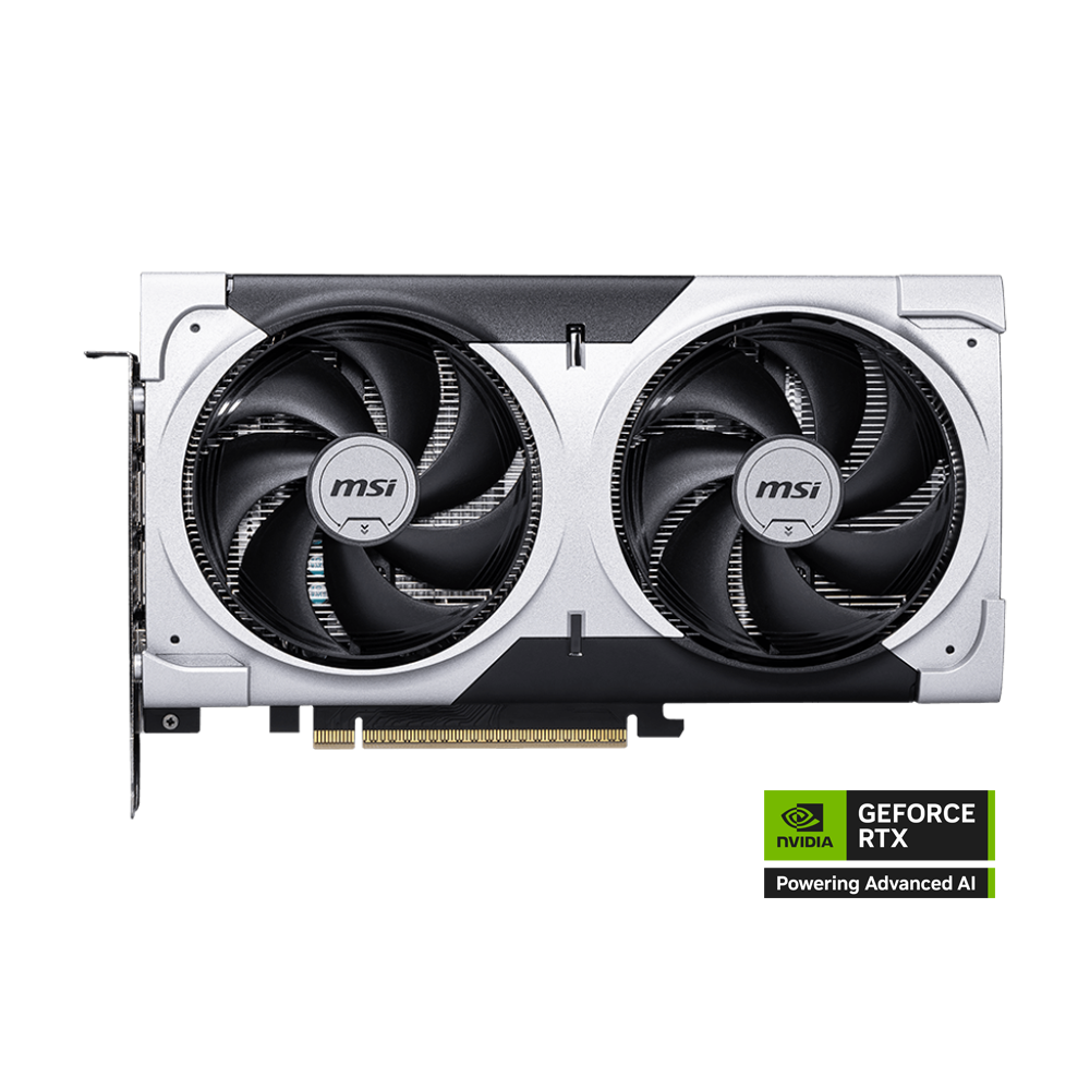 MSI Nvidia GeForce RTX 5060 Ti 8G VENTUS 2X OC PLUS Graphics Card - White