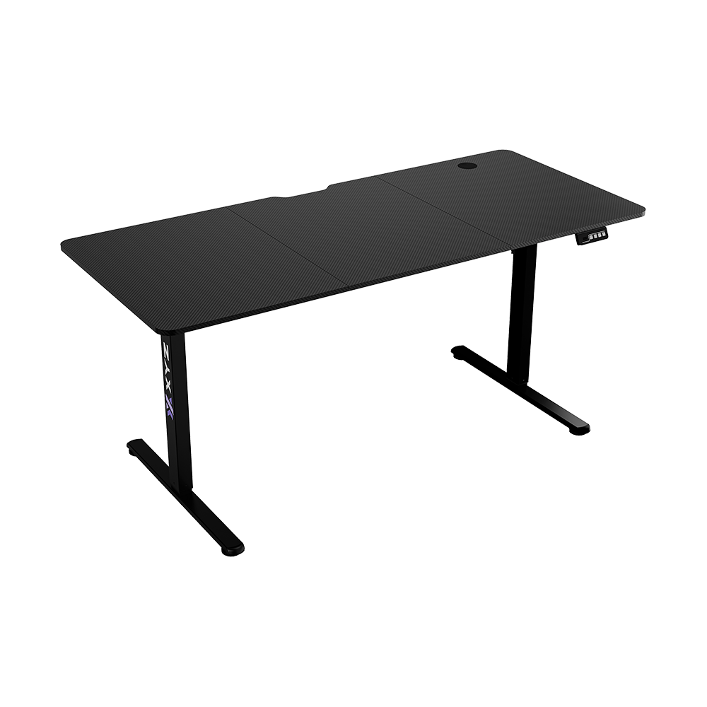 XYZ Core Gaming Desk - Black (ELECTRIC HEIGHT ADJUSTABLE)
