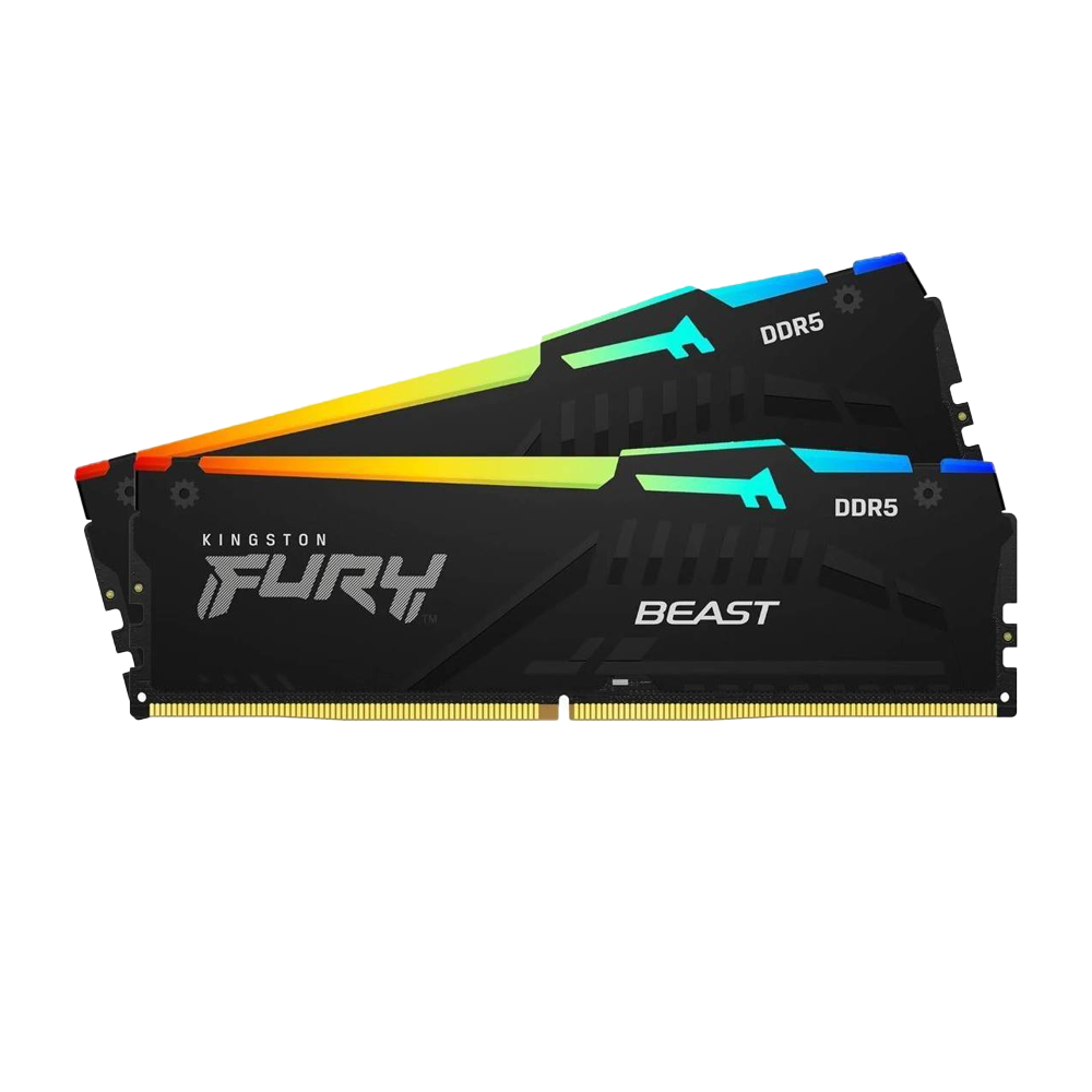 KINGSTON FURY RGB DDR5 16GB (2x8GB) 5600MHz DIMM Memory - Black
