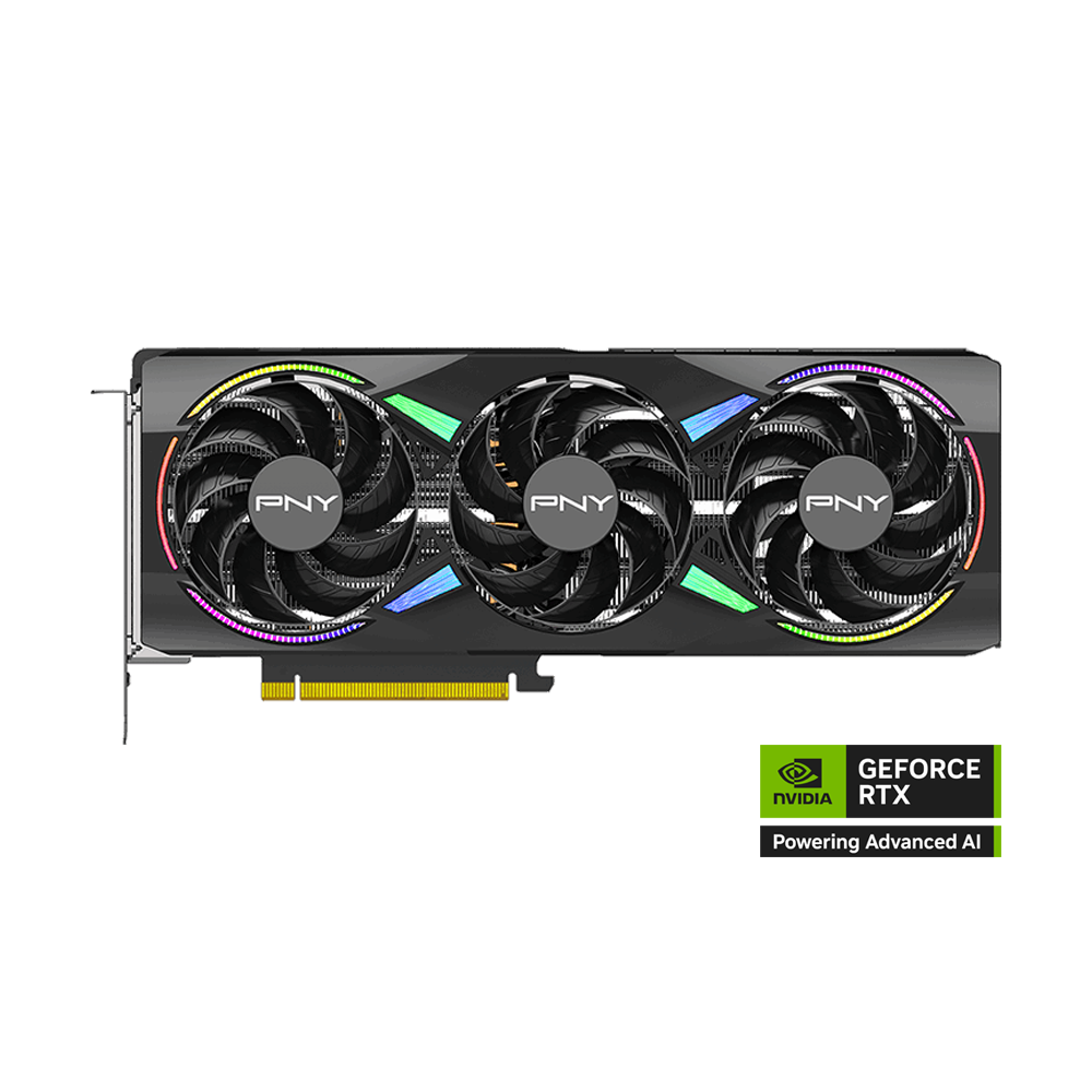 PNY ARGB EPIC-X RGB Triple Fan Nvidia GeForce RTX 5070 Ti 16GB Graphic Card - Black