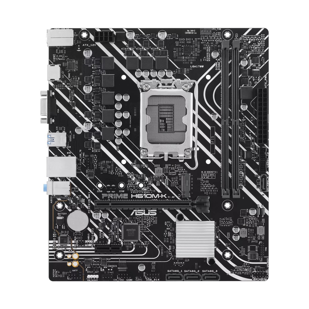 ASUS PRIME H610M-K DDR5 Motherboard - Black