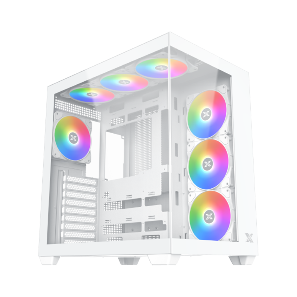 XIGMATEK AQUA V AIR ARCTIC ATX Case - White