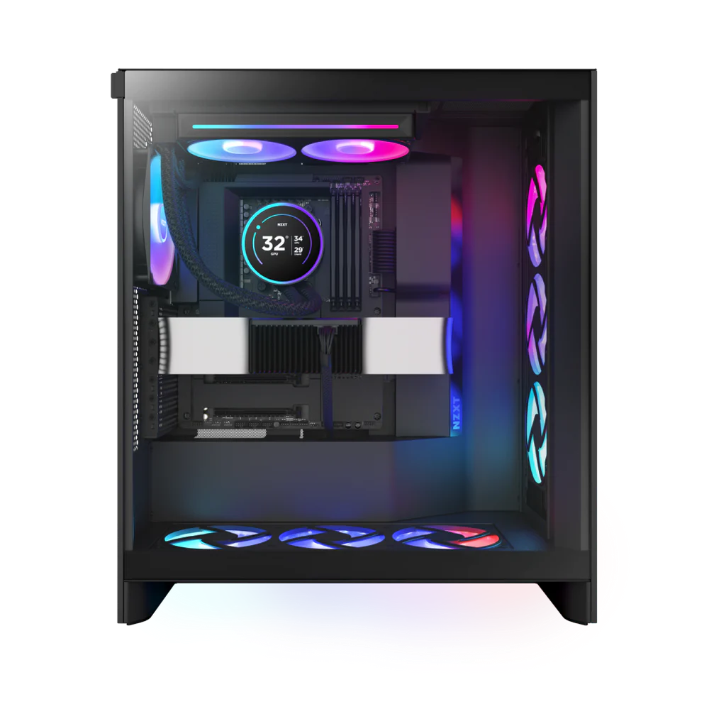 NZXT Kraken Elite 240 RGB - 240mm (2x120mm) AIO With 2.72 IPS LCD Liquid Cooler - Black