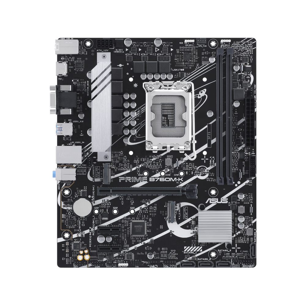 ASUS PRIME B760M-K DDR5 Motherboard - Black