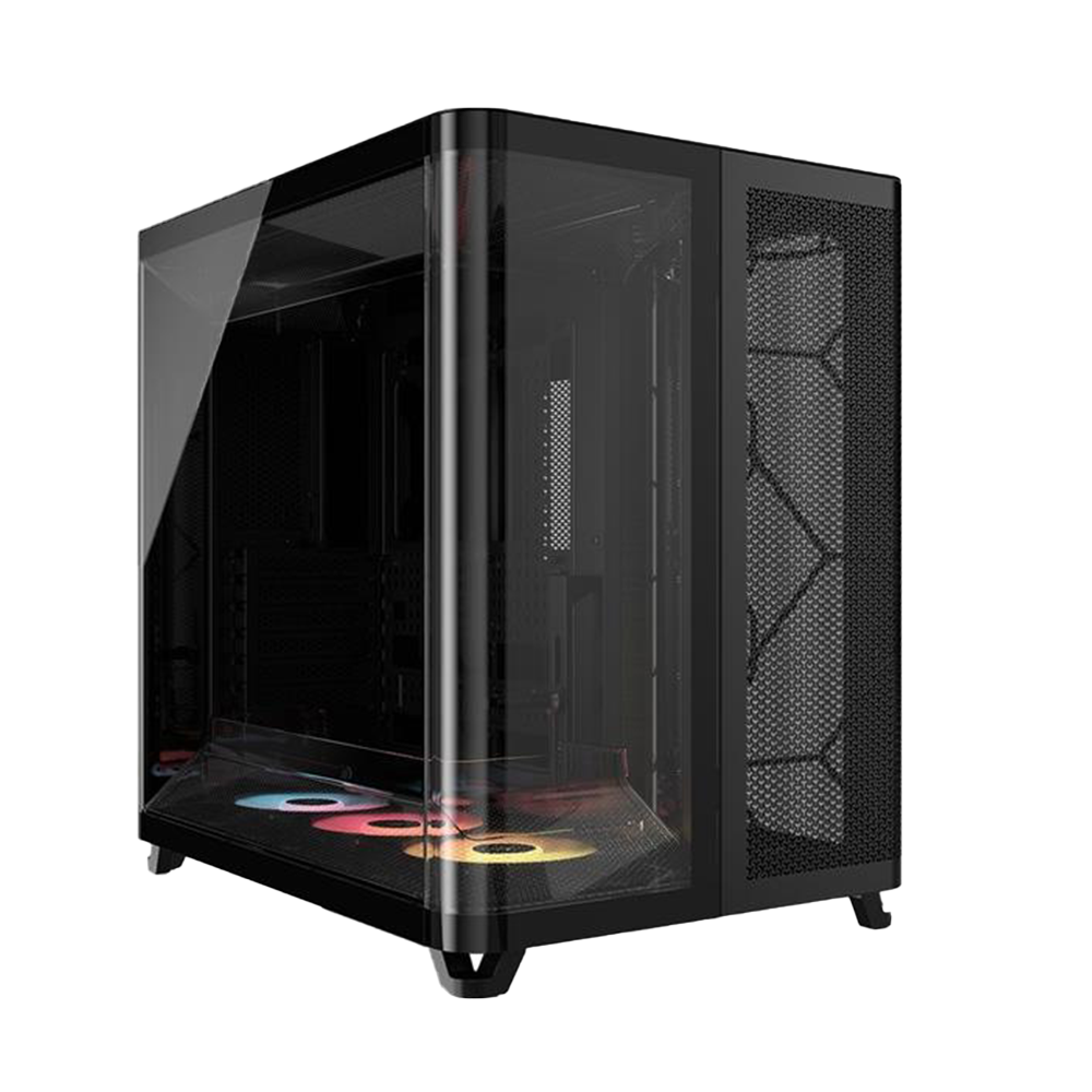 CORSAIR AIR 5400 LX-R LINK Tempered Glass Mid Tower ATX Case - Black