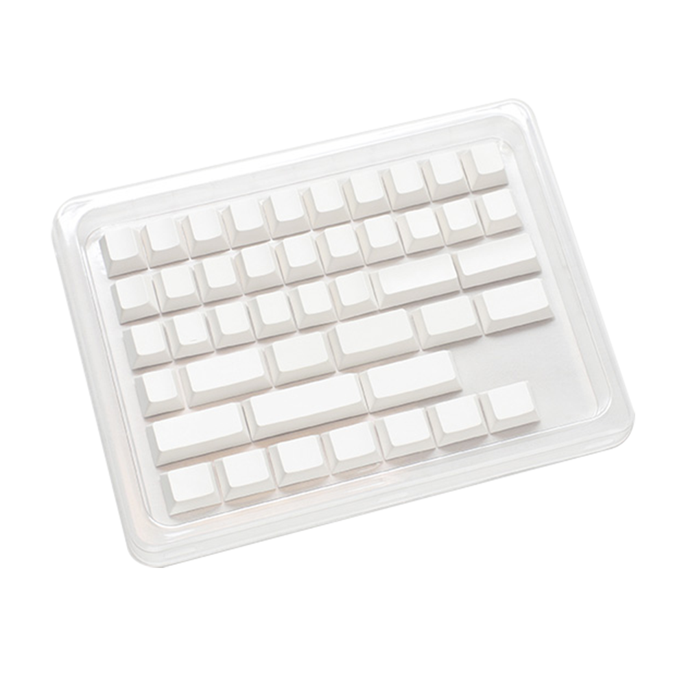 DUCKY PBT 132-Key Cherry Profile Keycap Set Blank White