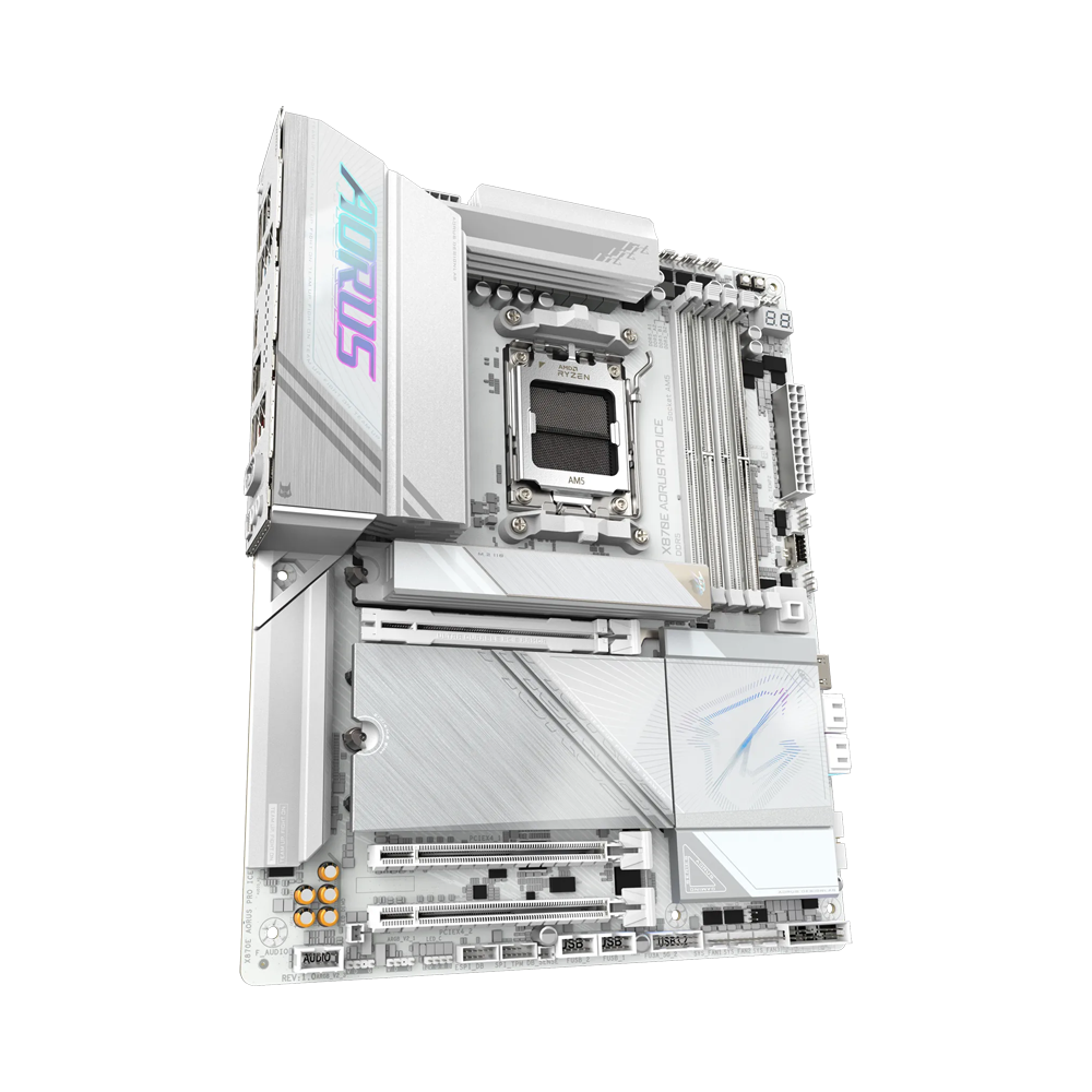 GIGABYTE X870E AORUS PRO X ICE Motherboard - White