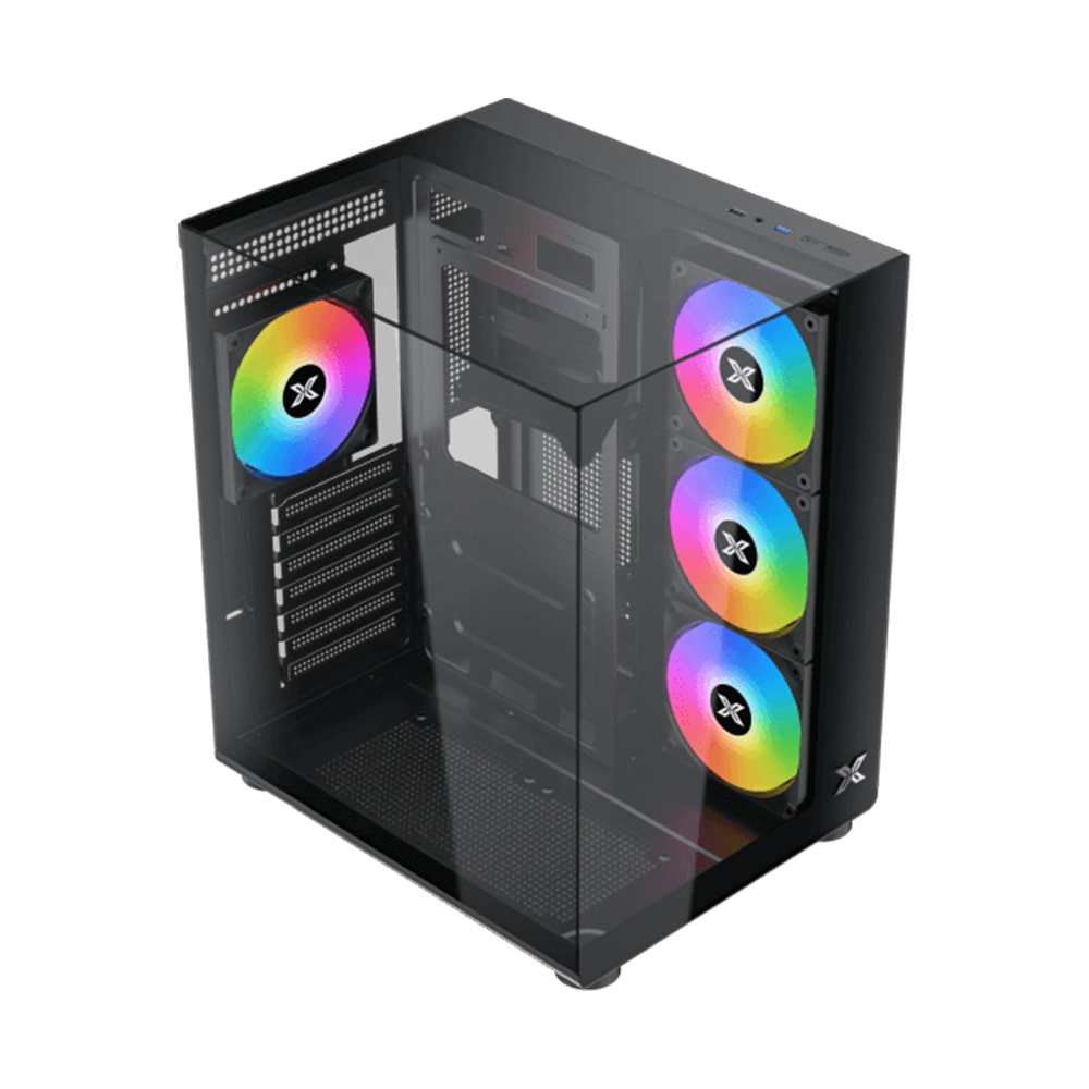 XIGMTEK Aqua Compact ATX Case - Black