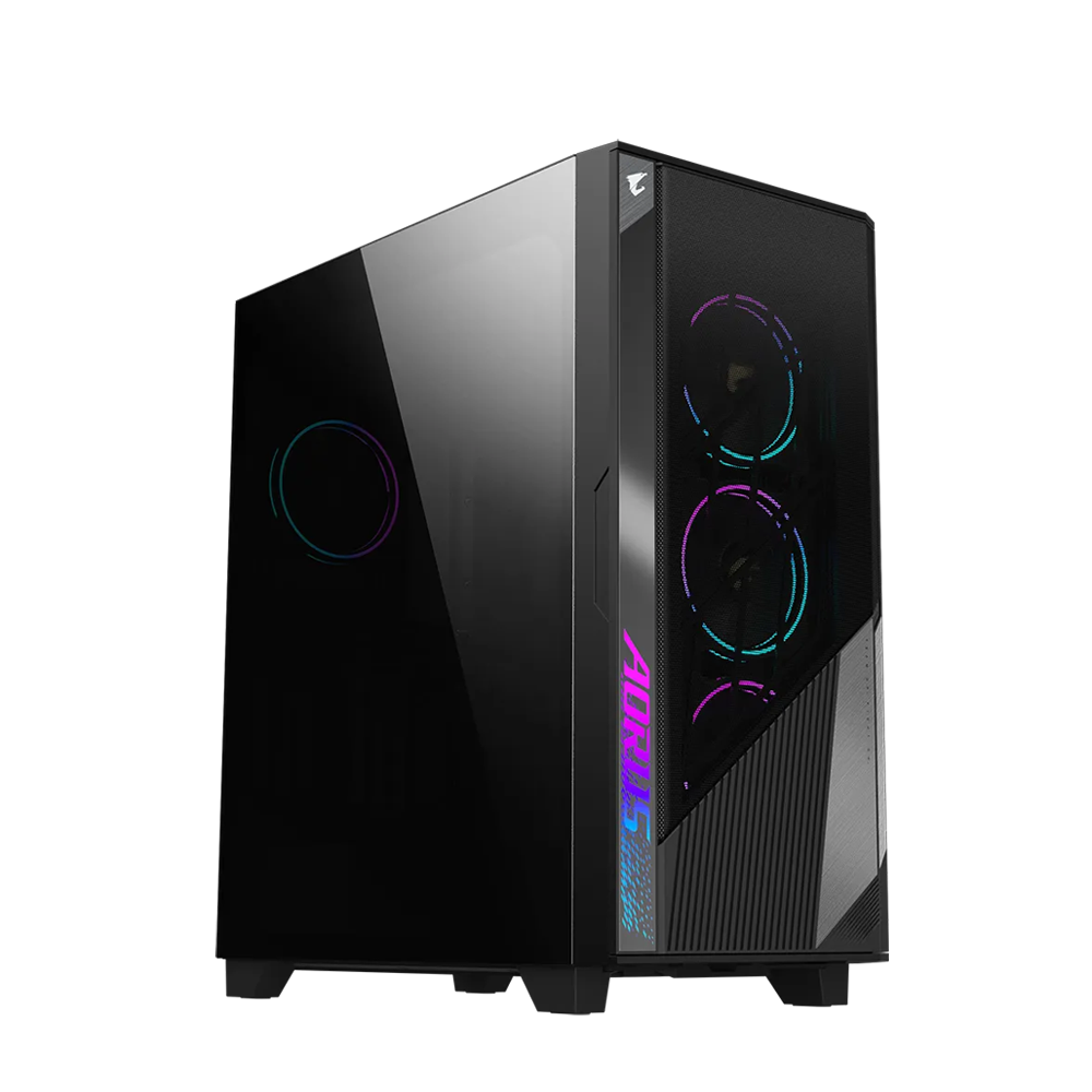 GIGABYTE AORUS AC500G 4 ARGB Fans Mid Tower Case - Black