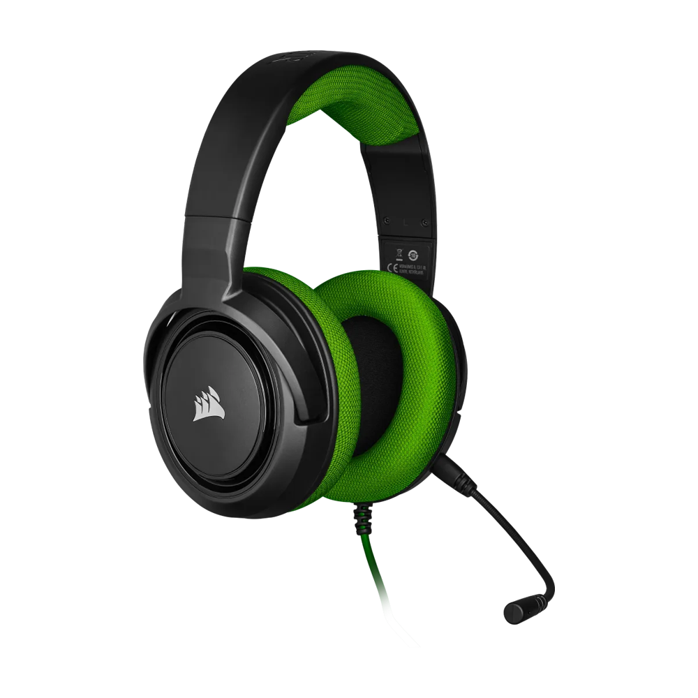 CORSAIR HS35 Stereo Wired Gaming Headset - Green