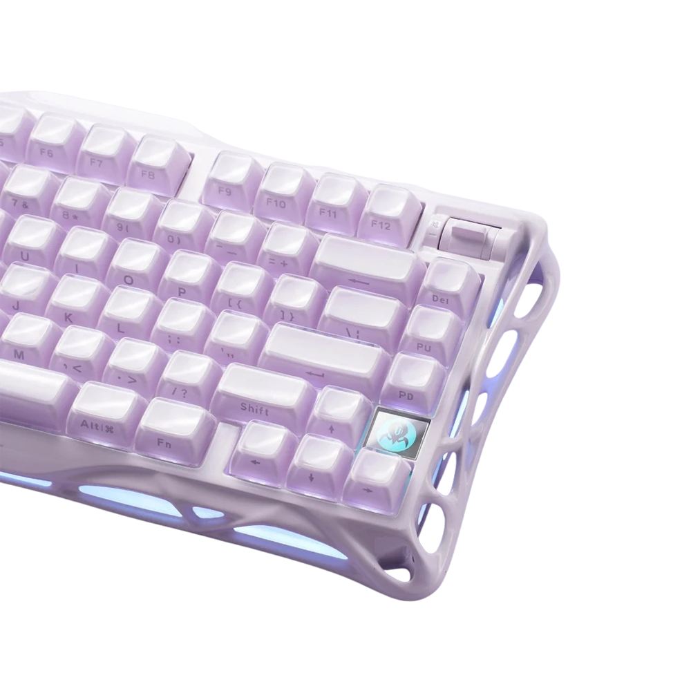 GravaStar Mercury K1 75% Wireless Mechanical Gaming Keyboard Special Edition - Lavender Purple
