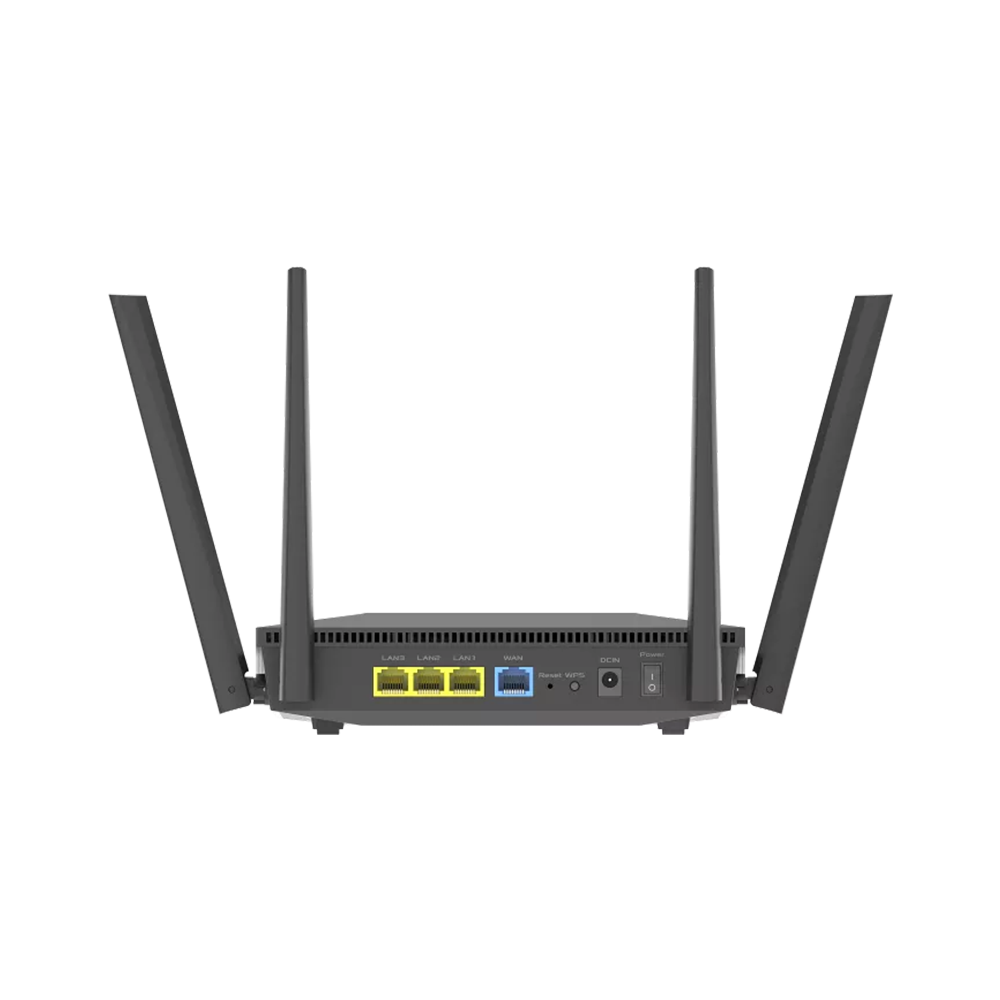 ASUS RT-AX52 (AX1800) Dual Band WiFi 6 Extendable Router - Black