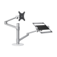Gamvity Height Adjustable Universal Tablet and Laptop Mount Monitor Stand Arm OL-3T - Silver