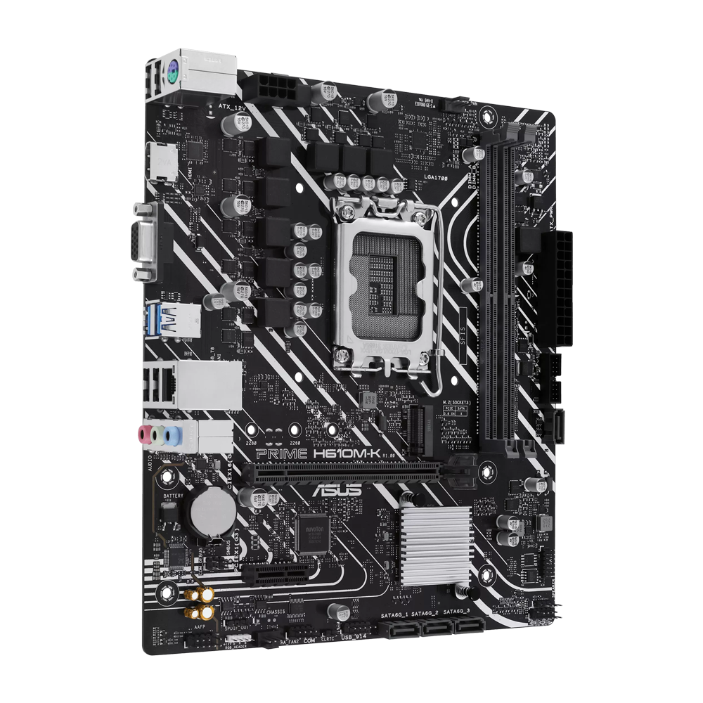 ASUS PRIME H610M-K DDR5 Motherboard - Black