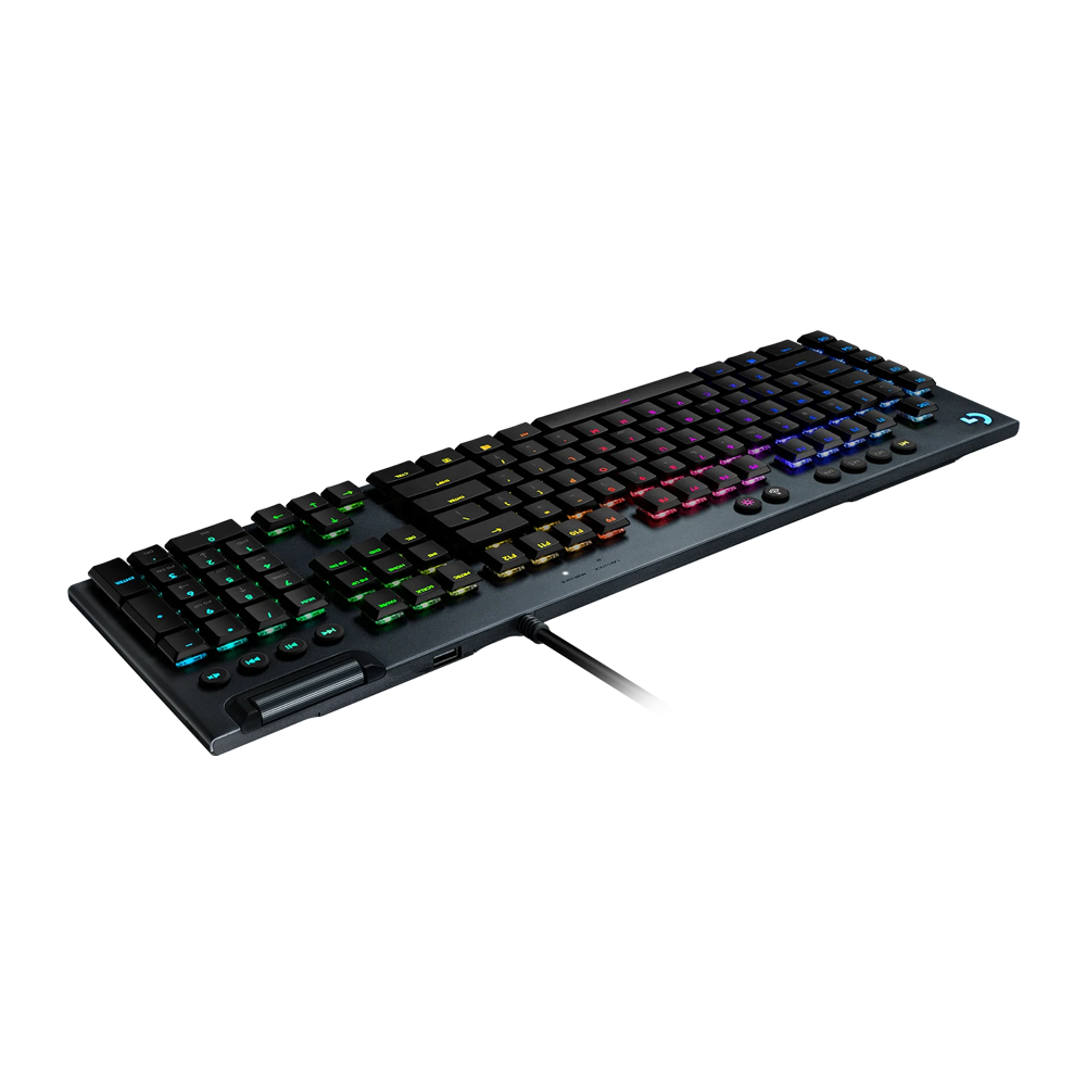 LOGITECH G815 Lightsync RGB Wired Low-Profile GL Tactile Mechanical Keyboard - Black