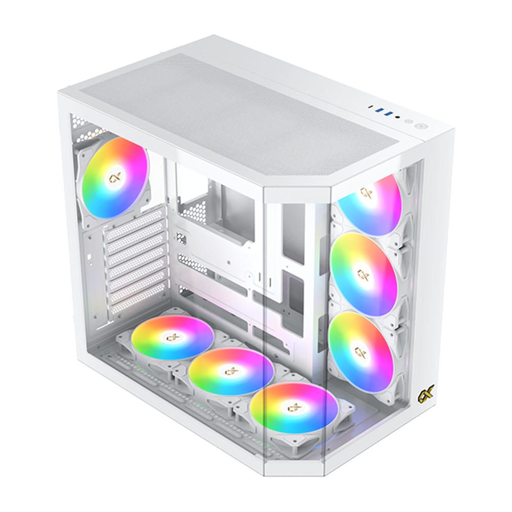 XIGMATEK CUBI II ARCTIC Type C ATX Case - White