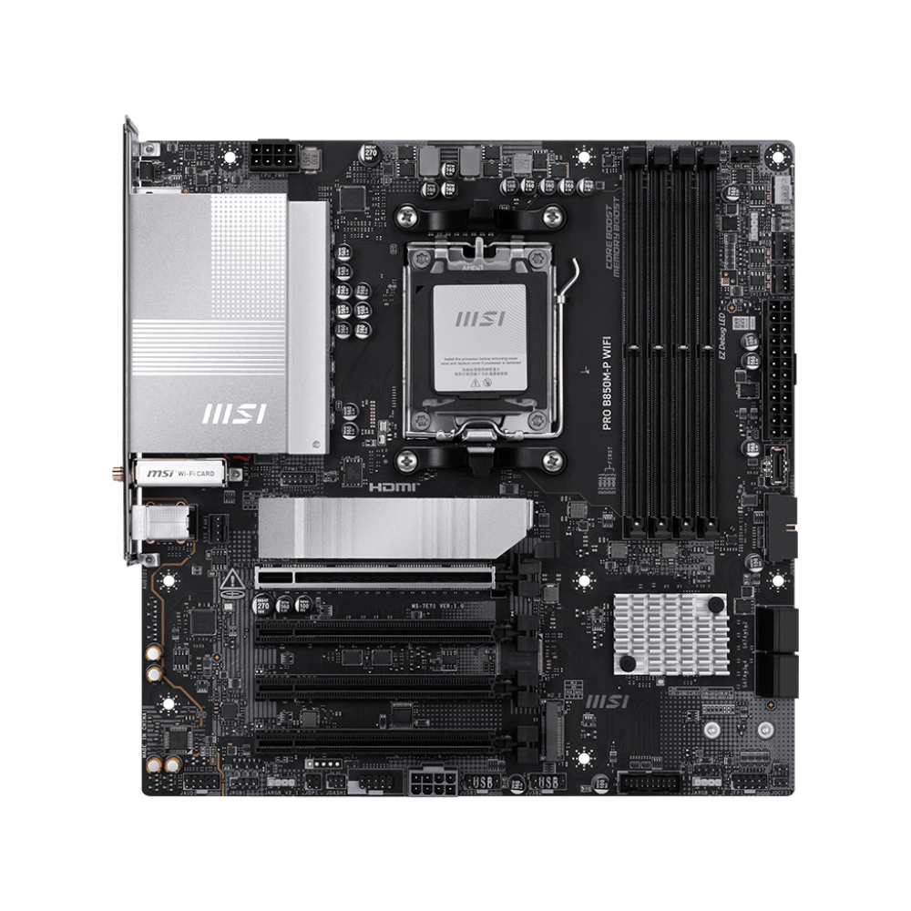 MSI PRO B850M-P WIFI DDR5 Motherboard - Black