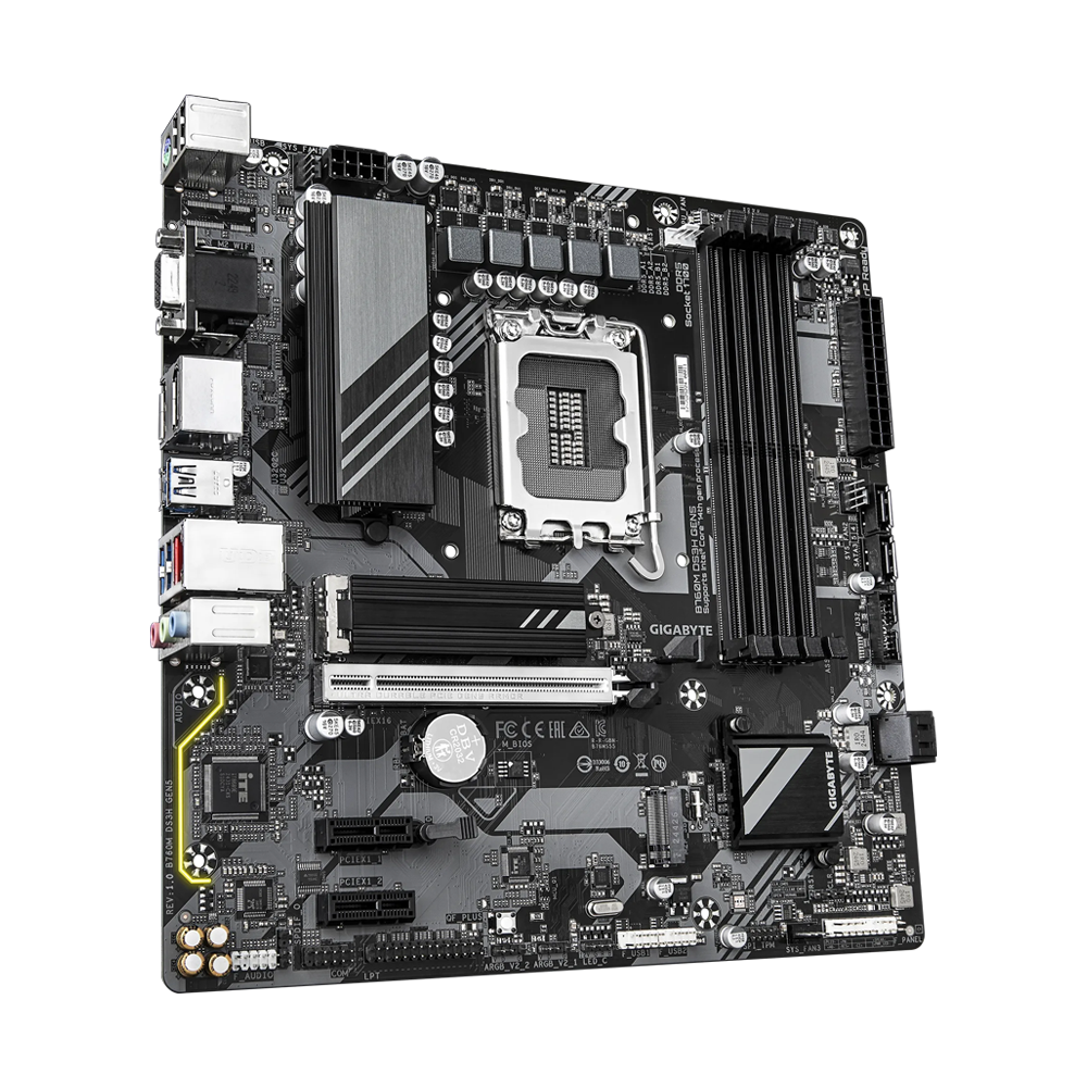 GIGABYTE B760M DS3H GEN5 DDR5 Motherboard - Black