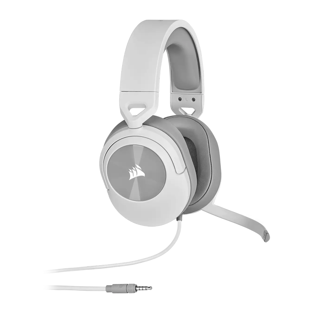 Corsair HS55 STEREO Wired Gaming Headset - White