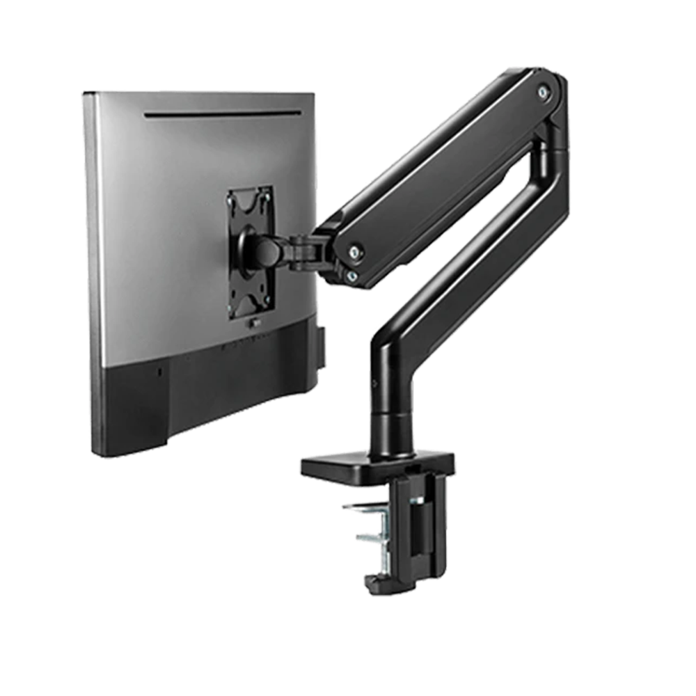 TWISTED MINDS Single Mechanical Spring Monitor Arm With USB Ports (Curve Screen)