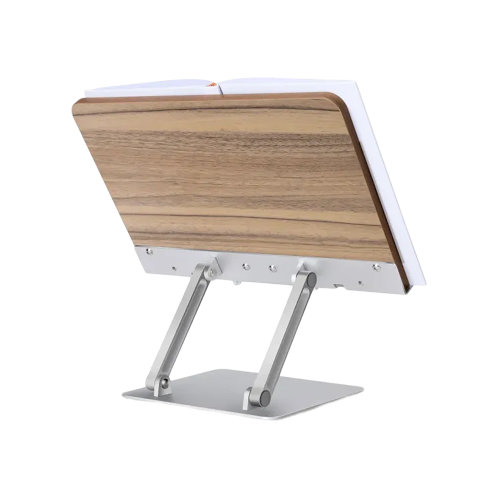 Gamvity Modern Ergonomic Adjustable Acrylic Book & Laptop Stand – Foldable & Portable
