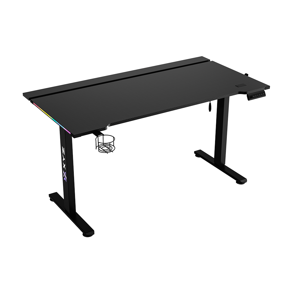 XYZ Pro-X Gaming Desk RGB - Black (ELECTRIC HEIGHT ADJUSTABLE)