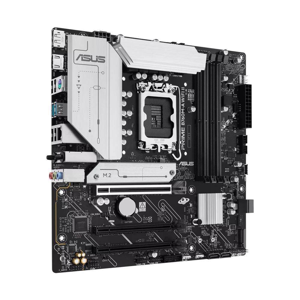ASUS PRIME B760M-A WIFI II DDR5 Motherboard - Black