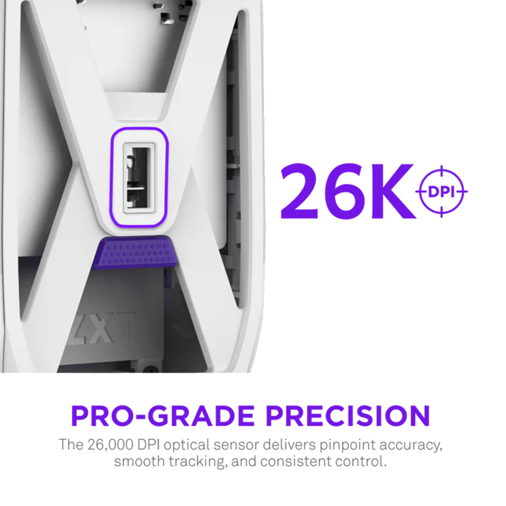 NZXT LIFT ELITE Wireless Gaming Mouse - White