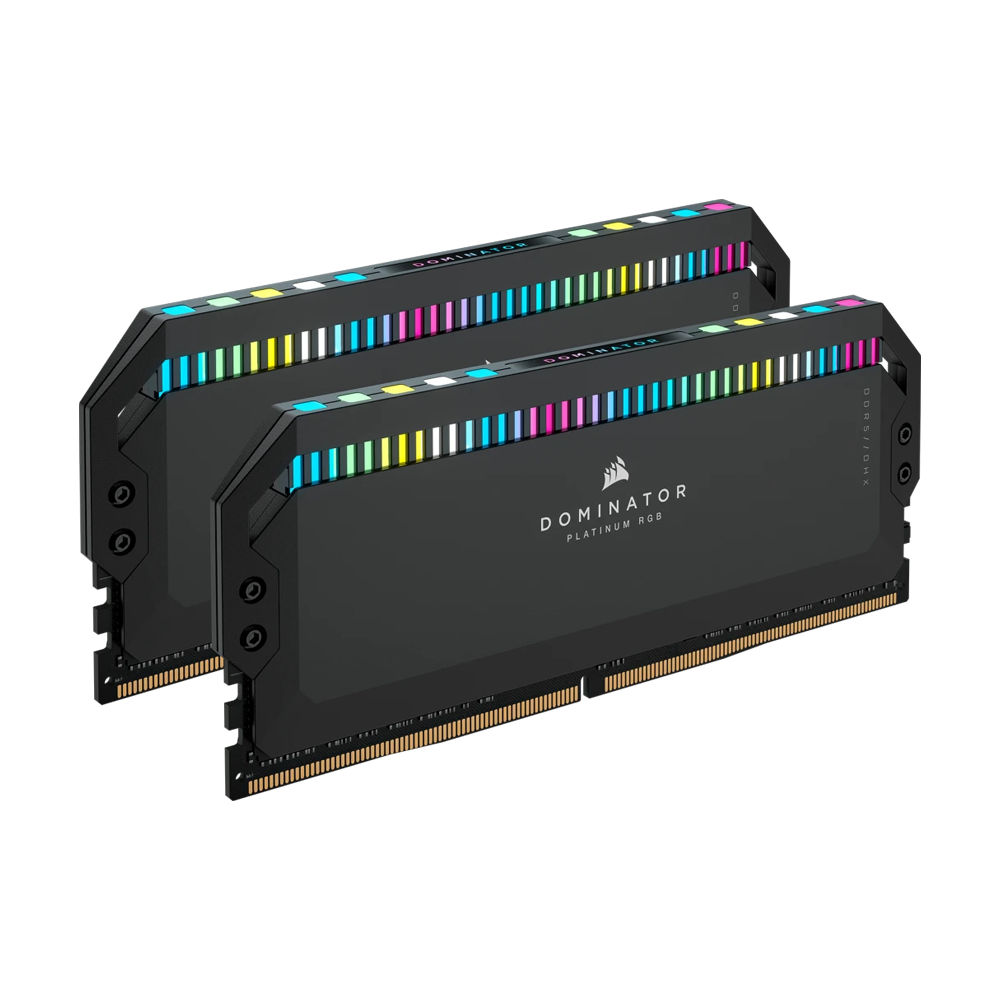 Corsair DOMINATOR PLATINUM RGB 32GB (2x16GB) DDR5 DRAM 5600MHz C36 Memory Kit - Black