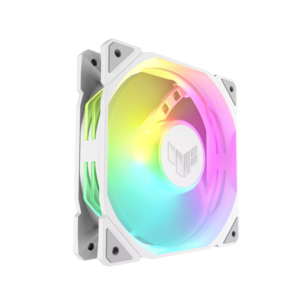 ASUS TUF Gaming TR120 ARGB Reverse Single Pack Case Fan - White