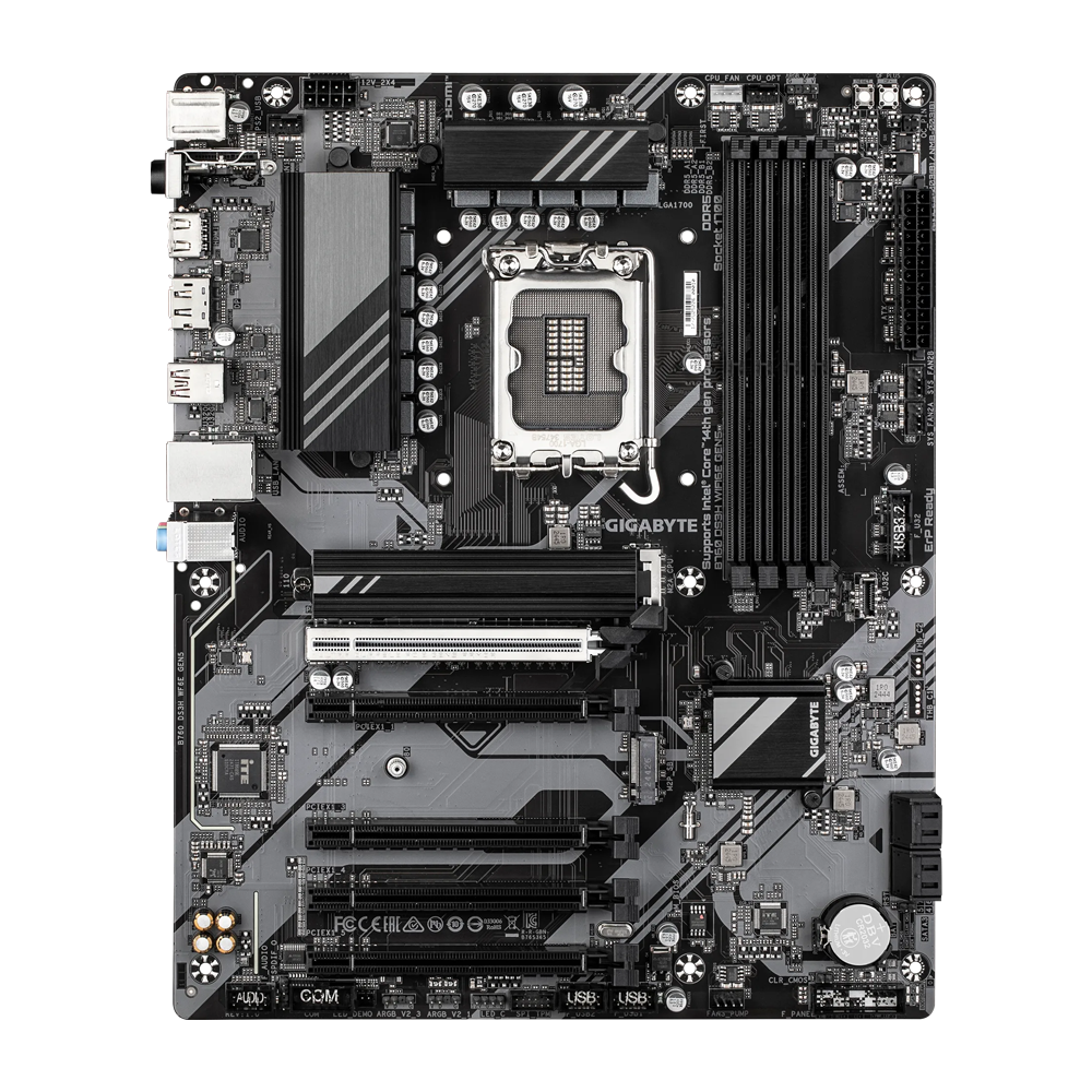 GIGBAYTE B760 DS3H WIFI6E GEN5 DDR5 Gaming Motherboard - Black