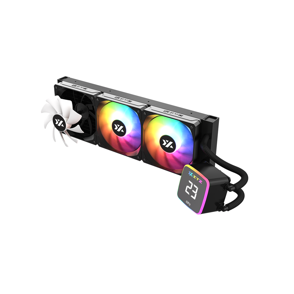 XYZ AQUAPULSE AIO 360 Liquid Cooler - Black