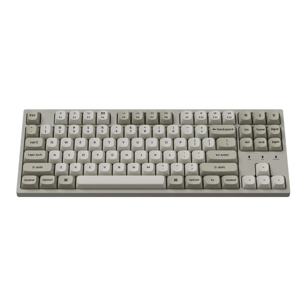 KEYCHRON C1 Pro 8K QMK TKL (80%) Wired Mechanical Gaming Keyboard AR - Silver
