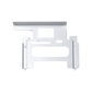 Lian LI O11D EVO UPRIGHT GPU KIT for GPU Bracket Only ( Compatible with 40 Series GPU) - White