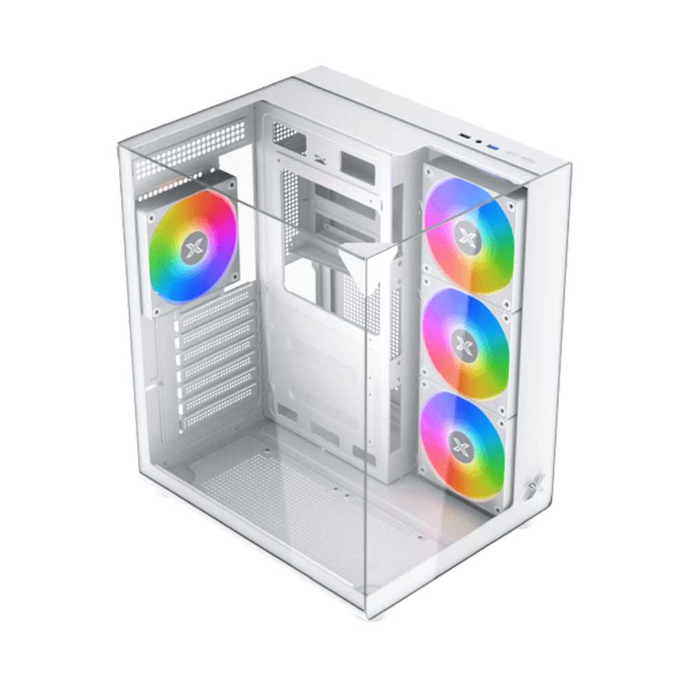 XIGMTEK Aqua Compact Arctic ATX Case - White