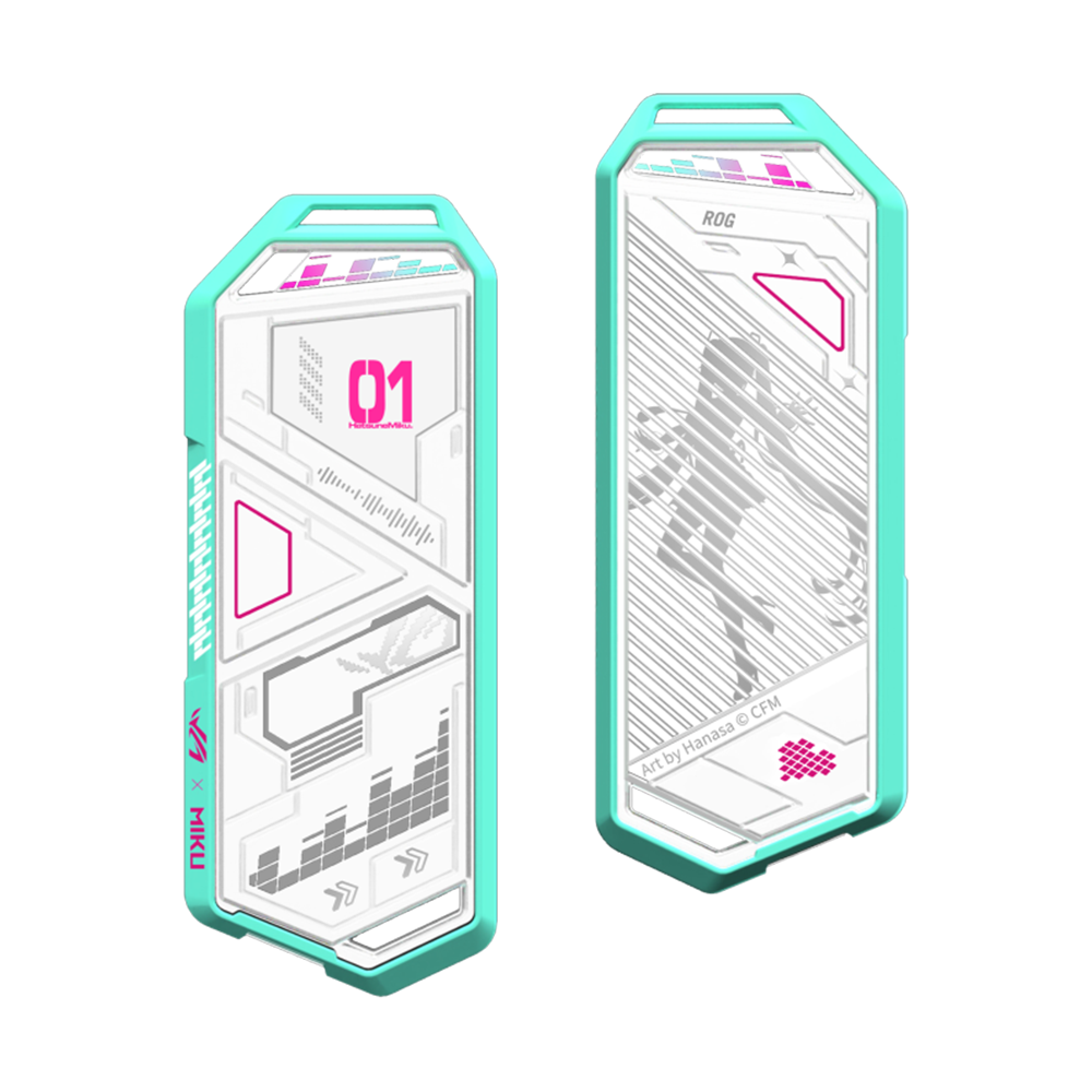 ASUS ROG STRIX ARION Miku Edition M.2 NVMe SSD Enclosure - White