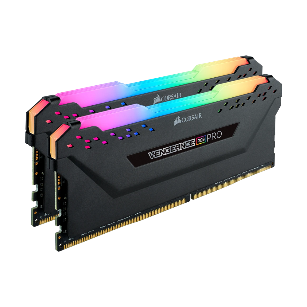 CORSAIR VENGEANCE RGB PRO - 32GB (2 x 16GB) DDR4 3200MHz Memory Kit - Black