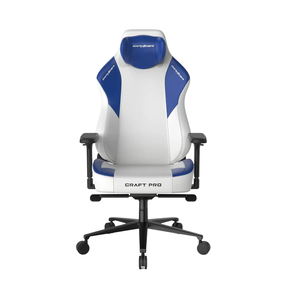 DXRACER Craft Pro Classic Gaming Chair - White/Blue