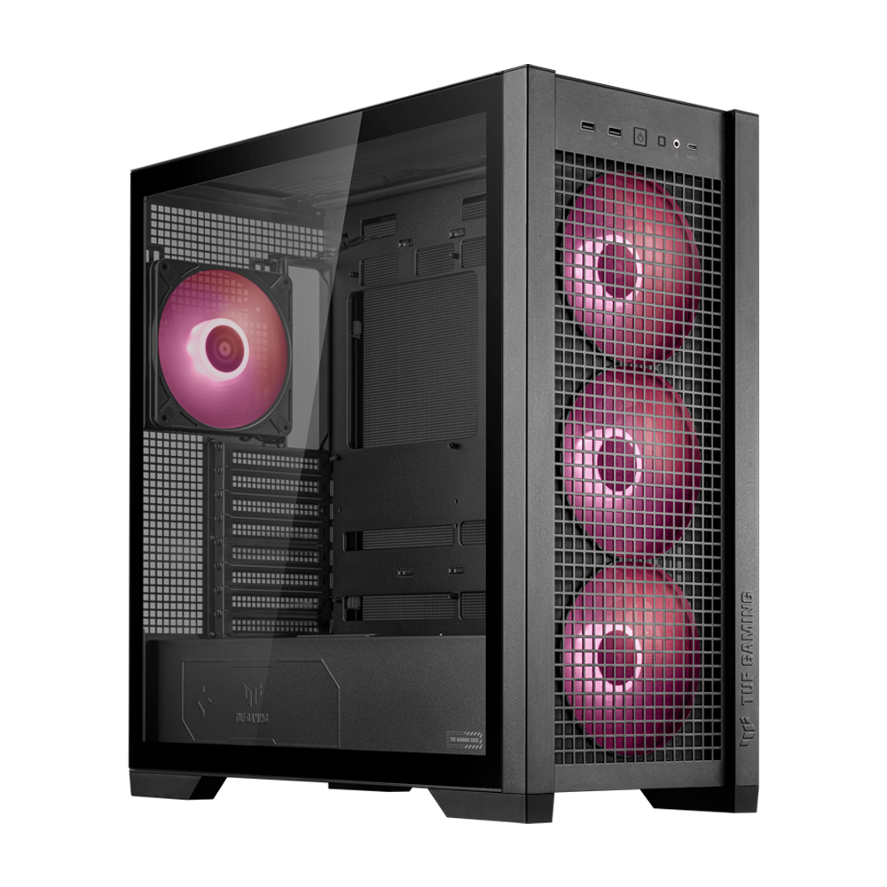ASUS TUF Gaming GT302 ARGB ATX Mid Tower Case - Black