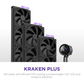 Nzxt Kraken Plus 360mm V2 Display and Radiator Fans AIO Liquid Cooler - Black