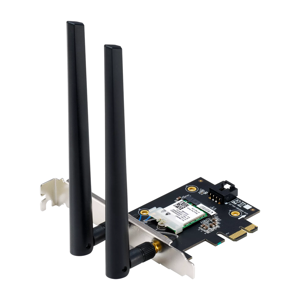 ASUS PCE-BE6500 WiFi 7 PCI-E Adapter With 2 External Antennas