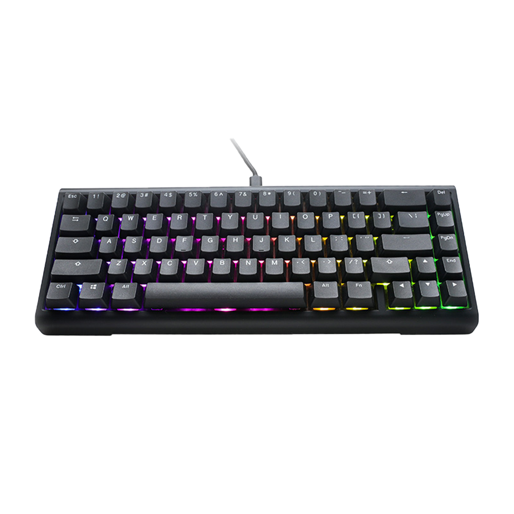 DUCKY PROJECTD TINKER 65 HOT SWAP Wired Blue Switch Cherry RGB Mechanical Gaming Keyboard Arabic - Classic Black